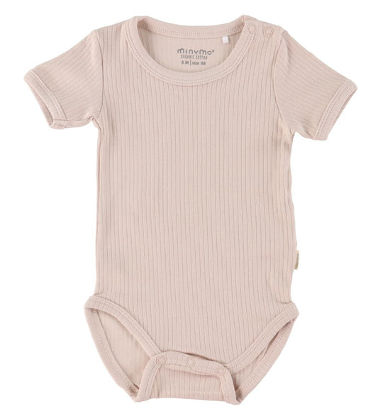 Minymo Rompers s/s - 2-pack - Canyon Rose - Minymo - 62 - Rompers Korte Mouw