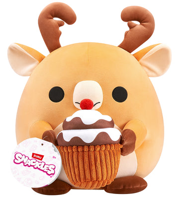 Snackles Knuffel - 20 cm - Het Rendier Jaime m. Chocolademousse - SNACKLES - OneSize - Knuffels