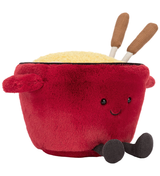 Jellycat Knuffel - 13x20 cm - Amuseables Kaasfondue - Jellycat - OneSize - Knuffels