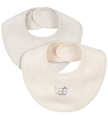 Fanga Fontana Kwijlslabbetje - 2-pack - Fio - Blue Mix - Fanga Fontana - OneSize - Kwijlsjaaltjes