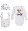 Polo Ralph Lauren Cadeaubox - Babyslabbetje/Muts/Romper l/s - Wi - Polo Ralph Lauren - 68 - Rompers Lange Mouw