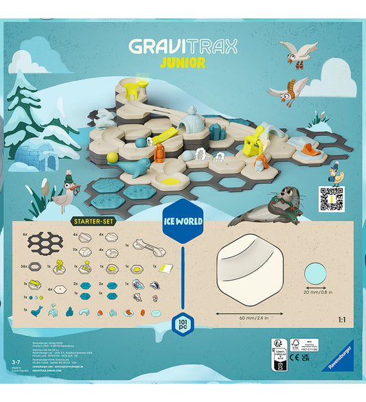 GraviTrax Junior Starterset - 101 Onderdelen - Ice Wereld - GraviTrax - OneSize - Knikkerbanen