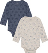 Pippi Baby Rompers l/s - 4-pack - Vuursteen Stone - Pippi Baby - 68 - Rompers Lange Mouw