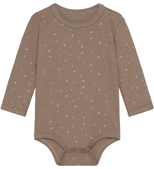 Pippi Baby Rompers l/s - 4-pack - Violet Ice - Pippi Baby - 1 jaar (80) - Rompers Lange Mouw