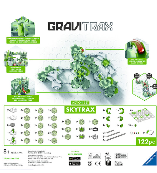 GraviTrax Knikkerbaan - Action Set - Skytrax - 122 Onderdelen - GraviTrax - OneSize - Knikkerbanen