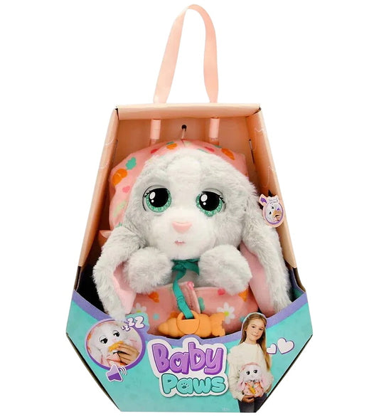 Baby Paws Interactief Knuffel - 24 cm - Bunny - Baby Paws - OneSize - Knuffels