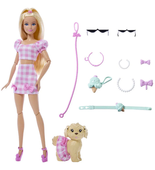 Barbie Pop - 30 cm - Twinning Looks Kanten Strikken - Barbie - OneSize - Poppen