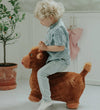 Krea Hop & Bounce pluche koe - Bruin - Krea - OneSize - Motoriek speelgoed