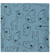 Done by Deer Wikkeldoek - 120x120 cm - 2-pack - Contour Blue - Done by Deer - OneSize - Wikkeldoeken