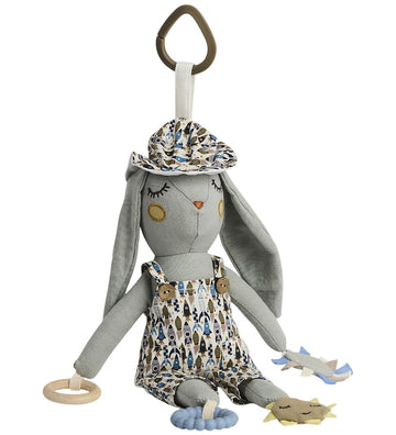 Smallstuff Activiteiten Speeltje - Konijn - 30 cm - Blue Raket - Smallstuff - OneSize - Knuffels