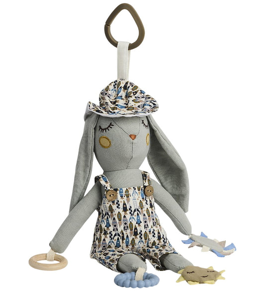 Smallstuff Activiteiten Speeltje - Konijn - 30 cm - Blue Raket - Smallstuff - OneSize - Knuffels