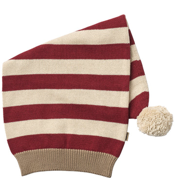 Wheat Kerstmuts - Gebreid - Rood Stripe - Wheat - 48-51 cm - Kerstmutsen