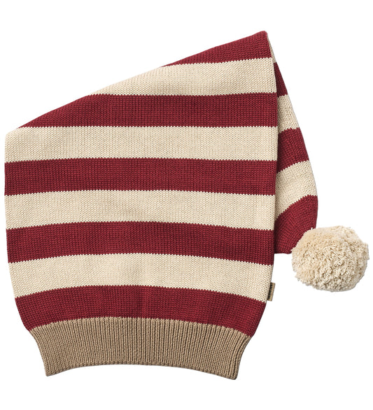 Wheat Kerstmuts - Gebreid - Rood Stripe - Wheat - 48-51 cm - Kerstmutsen