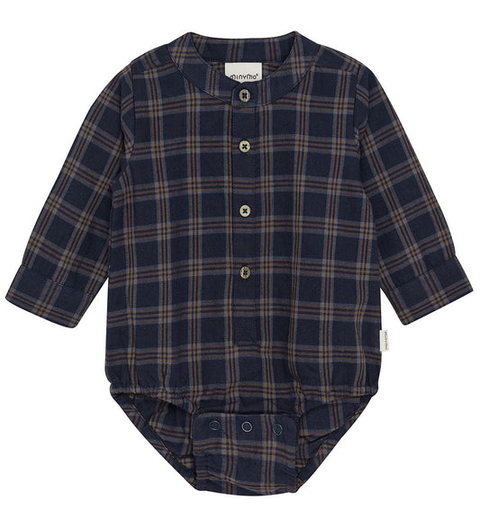 Minymo Hemdromper l/s - Parijse Nacht - Minymo - 56 - Rompers Lange Mouw
