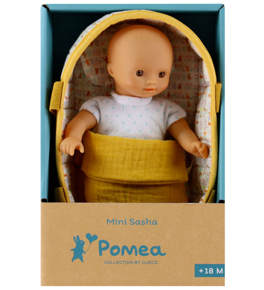 Djeco Pop m. Lift - 20 cm - Mini Sasha - Djeco - OneSize - Poppen