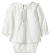 Name It Hemdromper - NbFRixi - Bright White/Lurex - Name It - 62 - Rompers Lange Mouw