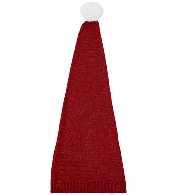 Name It Nissenue - Gebreid - NmnRinjah - Jester Red/W. Red Lurex - Name It - 47-48 cm - Kerstmutsen