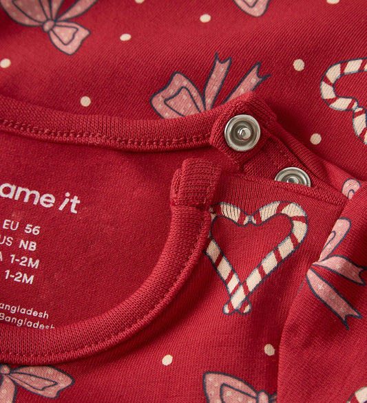 Name It Romper l/s - NbfRi - Jester Red - Name It - 50 - Rompers Lange Mouw