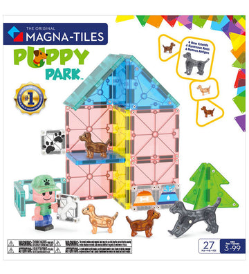 Magna-Tiles Magneetset - 27 Onderdelen - Hondenopvang + MicroMAG - Magna-Tiles - OneSize - Magnetisch speelgoed