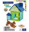 Magna-Tiles Magneetset - 13 Onderdelen - Dog Huis + MicroMAGS - Magna-Tiles - OneSize - Magnetisch speelgoed