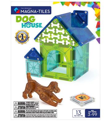 Magna-Tiles Magneetset - 13 Onderdelen - Dog Huis + MicroMAGS - Magna-Tiles - OneSize - Magnetisch speelgoed