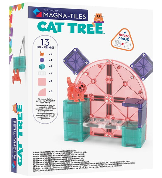 Magna-Tiles Magneetset - 13 Onderdelen - CAT Boom + MicroMAGS - Magna-Tiles - OneSize - Magnetisch speelgoed