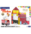 Magna-Tiles Magneetset - 50 Onderdelen - Fire Station + MicroMAG - Magna-Tiles - OneSize - Magnetisch speelgoed