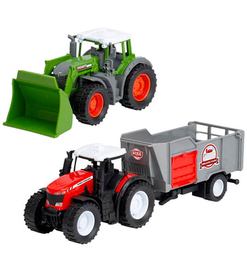 Dickie Toys Trekkerset m. Aanhangwagen - 2-pack - Dickie Toys - OneSize - Tractors