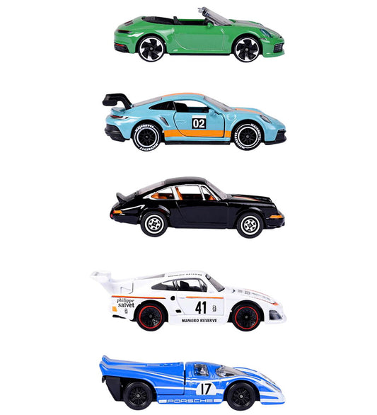 Majorette Auto´s - Porsche - 5-pack - Majorette - OneSize - Auto´s