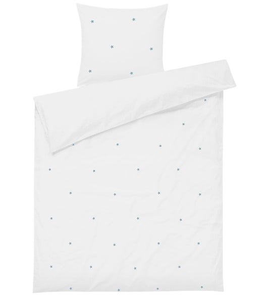 Juna Beddengoed - Daisy - Junior - Wit/Lichtblauw - Juna - Julinor - Beddengoed - Junior