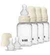 BIBS Babyflessen - 4-pack - 150 ml - Silicone - Ivory - BIBS - OneSize - Babyflesjes