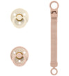 BIBS Colour Cadeauset - Fopspenen/Speenketting - Maat 1 - Blush - BIBS - 0-6 mnd - Fopspenen