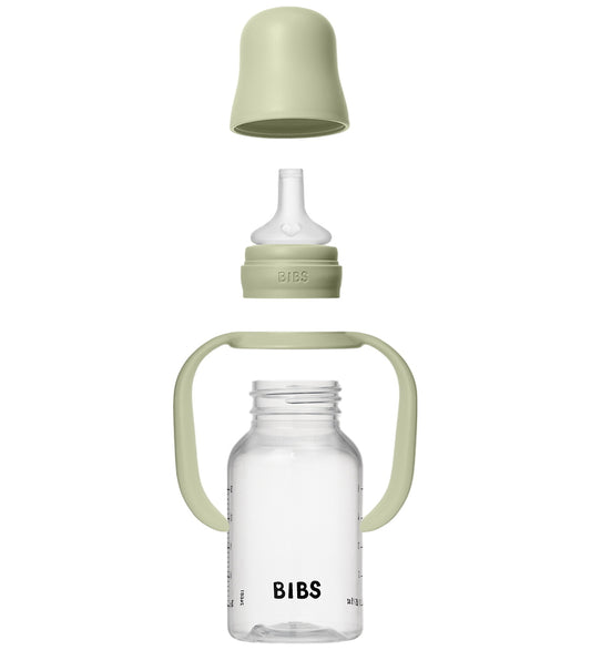 BIBS Babyflesje m. Handvat - 150 ml - Sage - BIBS - OneSize - Babyflesjes