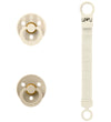 BIBS Colour Cadeauset - Fopspenen/Speenketting - Maat 1 - Ivory - BIBS - 0-6 mnd - Fopspenen