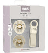 BIBS Colour Cadeauset - Fopspenen/Speenketting - Maat 1 - Ivory - BIBS - 0-6 mnd - Fopspenen