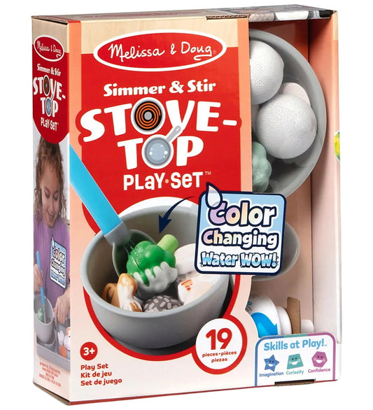 Melissa & Doug Speelgoedeten - 19 Onderdelen - Kookplaat - Melissa & Doug - OneSize - Speelgoedeten