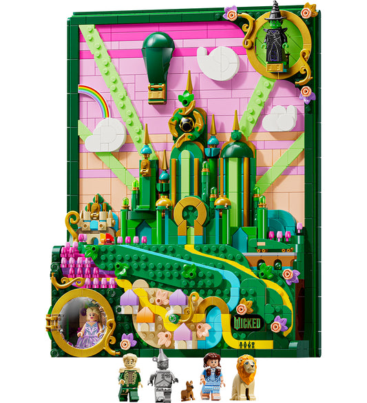 LEGO® Wicked - Smaragd City - Wanddecoratie 75685 - 1518 Onderde - LEGO® - OneSize - Blokken
