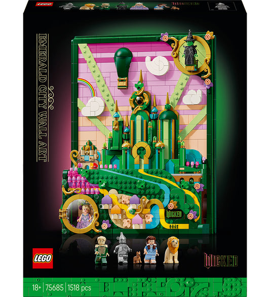 LEGO® Wicked - Smaragd City - Wanddecoratie 75685 - 1518 Onderde - LEGO® - OneSize - Blokken