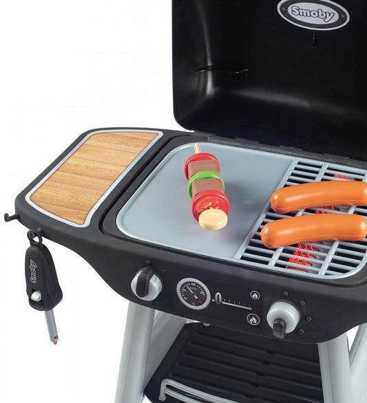 Smoby Grill m. Accessoires - 18 Onderdelen - Zwart - Smoby - OneSize - Speelkeukens