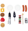 Smoby Grill m. Accessoires - 18 Onderdelen - Zwart - Smoby - OneSize - Speelkeukens