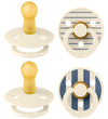 BIBS Colour Fopspenen - 4-pack - Maat 1 - Ivory/Vanilla/Steel Bl - BIBS - 0-6 mnd - Fopspenen