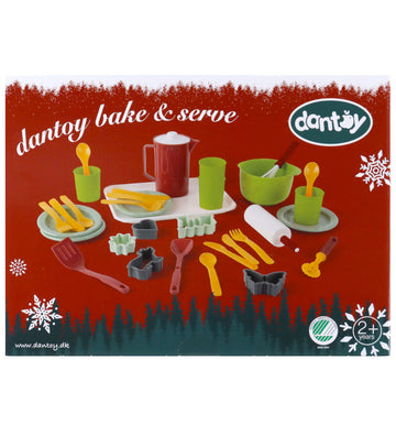 Dantoy Bak- en serveerset - Kerstmis - 35 Onderdelen - Dantoy - OneSize - Speelgoedeten