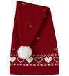 Name It Kerstmuts - Gebreid - NmnRismas - Jester Red/Hearts - Name It - 49-50 cm - Kerstmutsen