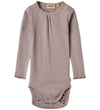 Wheat Romper l/s - Rib - Dusty Purple - Wheat - 2 jaar (92) - Rompers Lange Mouw