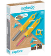 MakeDo Gereedschap voor Karton - Ontdek - 50 Onderdelen - MakeDo - OneSize - Gereedschap
