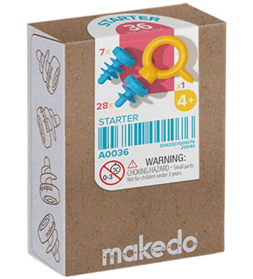 MakeDo Gereedschap naar Karton - Starter - 36 Onderdelen - MakeDo - OneSize - Gereedschap