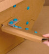 MakeDo Gereedschap voor karton - Draaischarnier - 6 Onderdelen - MakeDo - OneSize - Gereedschap