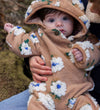 Mikk-Line Fleece Pak - Chipmunk m. Bloemen - Mikk-Line - 3 jaar (98) - Fleece Pakken