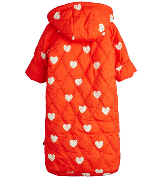 Mini Rodini Voetenzak - Gewatteerd - Hearts - 80 cm - Rood - Mini Rodini - OneSize - Voetenzakken