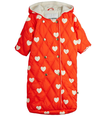 Mini Rodini Voetenzak - Gewatteerd - Hearts - 80 cm - Rood - Mini Rodini - OneSize - Voetenzakken